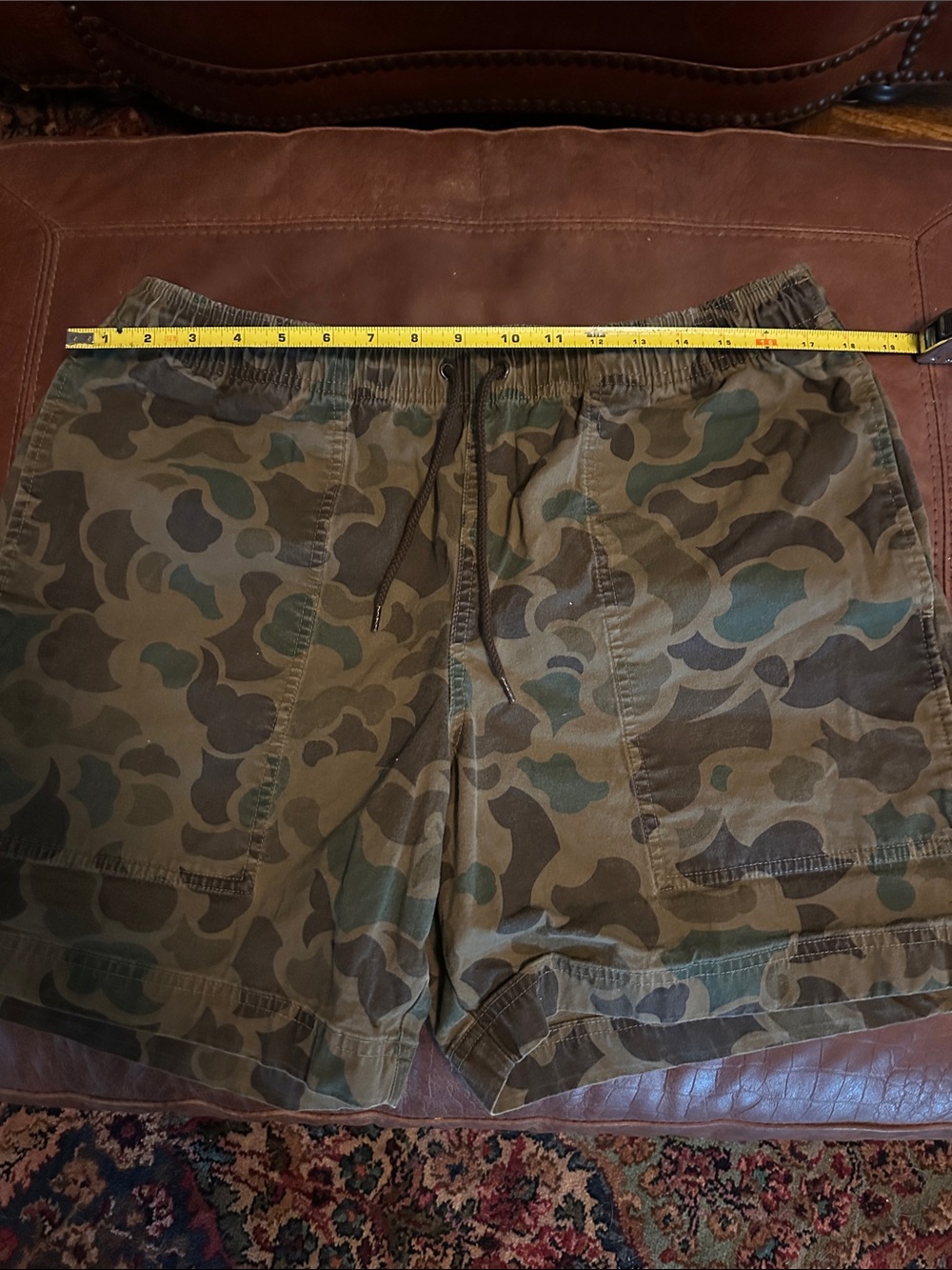 Filson Men's Camo Cargo Shorts - Green/Brown - Picture 5 of 7